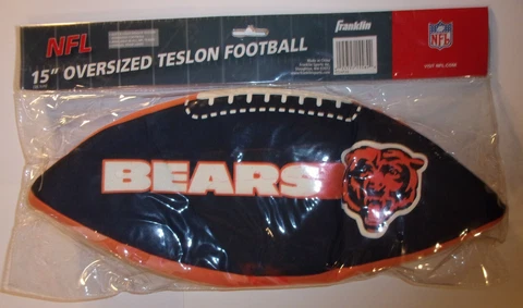 Chicago Bears 15" Inflatable Football NEW Shipped USPS Priority Mail Cover