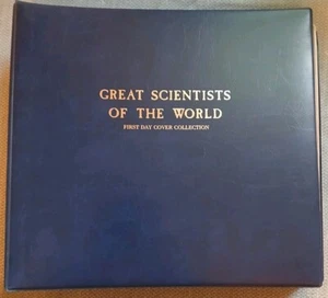 VTG 1987 Fleetwood 50 FDC "Scientists Of The World" Collection Binder/ NiceClean - Picture 1 of 12