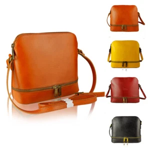 Women's Italy Leather Village Design Handbag Crossbody Messenger Shoulder Bag - Picture 1 of 12