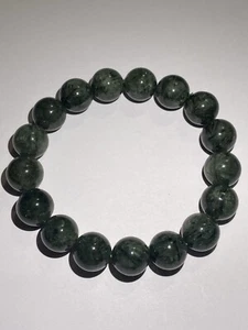 Natural green dragon crystal hair bracelet 12.3mmA5天然绿色龙晶发丝手链 - Picture 1 of 7