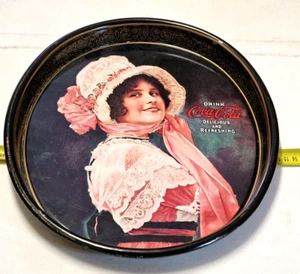 Vassoio Coca-Cola riproduzione Vassoio Ovale 1914 Betty Girl I1972 - Foto 1 di 7