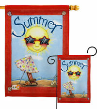 Fun in Summer Garden Flag The Sun Decorative Small Gift Yard House Banner