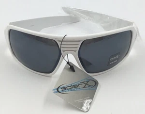 Solar X Maximum UV 400 Protection White Sun Glasses Unisex - Picture 1 of 3