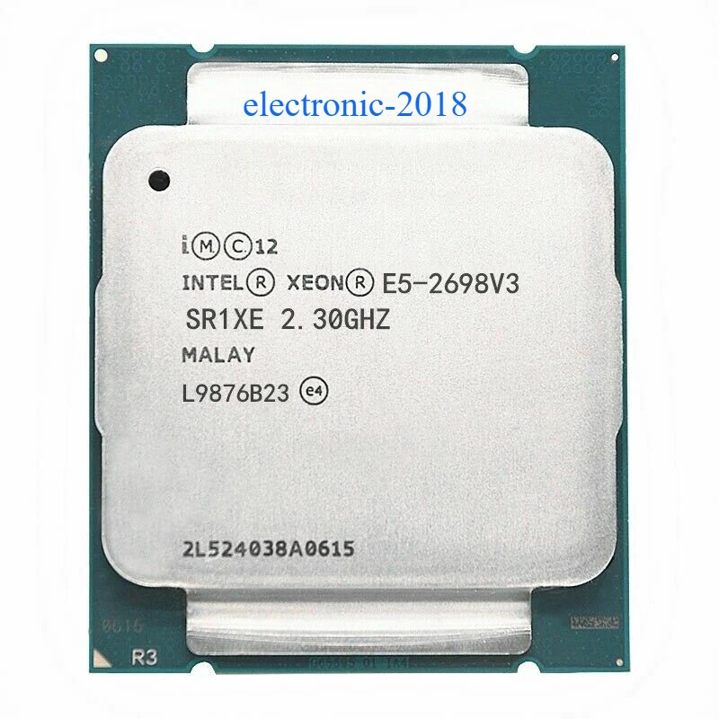 Intel Xeon E5-2698 V3 2.30 GHz 16-Core SR1XE LGA2011-3 X99 Server CPU Processor - Image 1 of 1