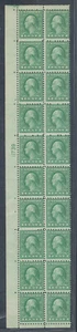 US Stamp Scott #542, Perf 10x11 F NH Vertical Plate Block of 20 - Picture 1 of 2