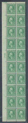 US Stamp Scott #542, Perf 10x11 F NH Vertical Plate Block of 20 - Image 1 of 2