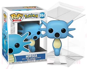 POKEMON FUNKO POP GAMES 844 Horsea Transparent Stand with Clear PVC Protector - Picture 1 of 13