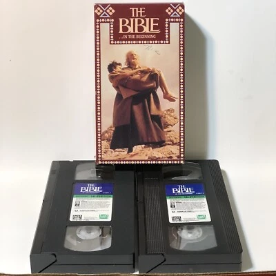 VHS: 2-VIDEO THE BIBLE IN THE BEGINNING..PETER O'TOOLE-MICHAEL PARKS Box Set - Image 1 of 4