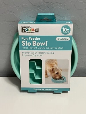 New! Small Slow Feed Bowl By Outward Hound - For Medium And  Small  Dogs & Cats - Image 1 of 4
