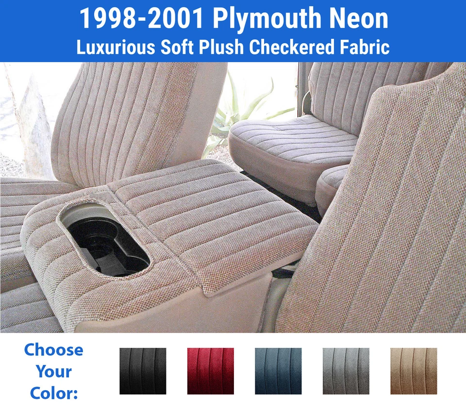 Fundas de asiento de felpa para Plymouth 1998-2001 neón Foto 1 de 4