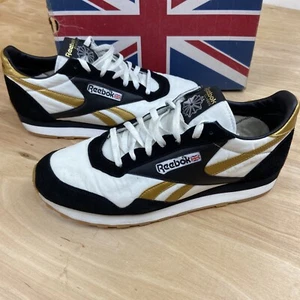 Vintage Reebok Classic Aztec II Black/White /Gold 1999 With Box / Extremely Rare - Picture 1 of 12