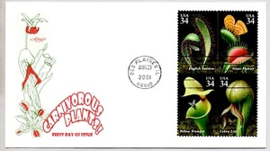 #3528-31 CARNIVOROUS PLANTS STAMPS FIRST DAY OF ISSUE, ARTMASTER FDC - Picture 1 of 1