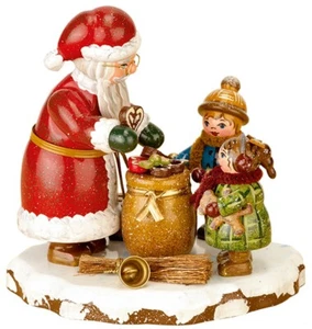 Hubrig Volkskunst 'Winterkinder - Danke lieber Weihnachtsmann 9cm' - Picture 1 of 1