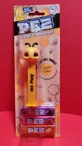 2021 LIMITED EDITION "BEE HAPPY" PEZ Dispenser  New on a Card!! - Picture 1 of 1