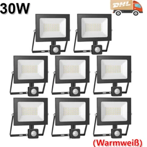 8x30W LED floodlight outdoor spotlight lamp IP65 with motion detector de - Picture 1 of 7