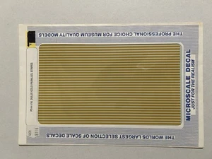 MICROSCALE ALL SCALES DECAL - DULUX GOLD PARALLEL STRIPES - 1/16” - #PS-8 - Picture 1 of 1