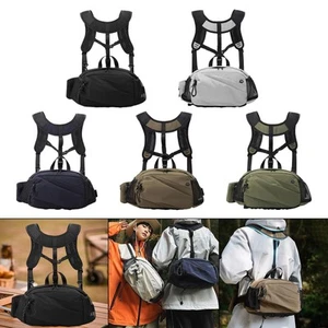 Fishing Tackle Harness Chest Bag Waterproof Unisex Multi-Pocket Portable Durable - Picture 1 of 35