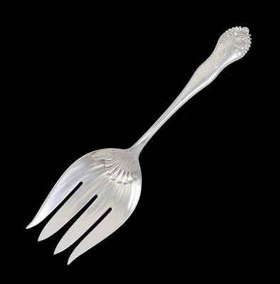 Antiguo tenedor grande de plata esterlina Gorham Lancaster Rose 1897 9 1/8" Foto 1 de 4