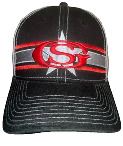 George Strait Hat Cap- NWOT Embroidered- Red Black Gray - Picture 1 of 6