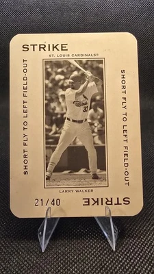 2005 Donruss Throwback Threads Larry Walker  Polo Grounds #'d 21/40 #PG-65 - Image 1 of 2