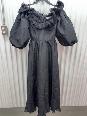 Vintage 1980s Victor Costa Puff Sleeveless Dress Sz 10 - Image 1 of 4