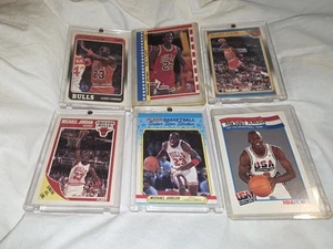 1987 1988 1989 Fleer Basketball Michael Jordan 5 Card Lot Plus 1 Total 6 - Bild 1 von 14