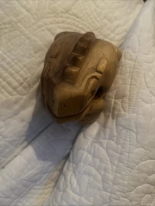 Vtg Handcrafted Wooden Frog - Picture 1 of 4