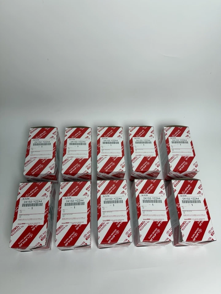 Filtro de aceite 10 piezas OEM Toyota Tundra Sequoia Land Cruiser Lexus LX570 04152-YZZA4 Foto 1 de 3