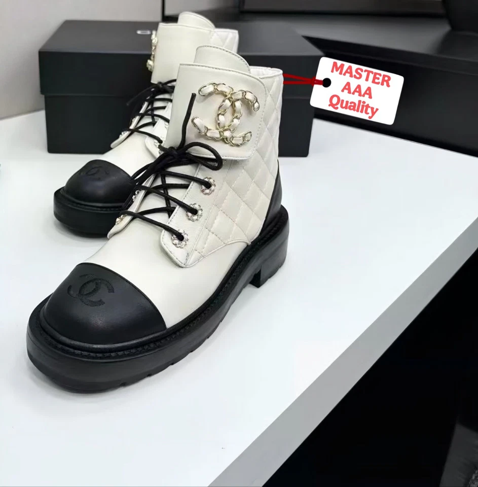 CHnel  Comparable/inspired Leather Boots 9.5 - Image 1 of 1