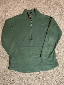 Marine Corps Polartec Fleece Pullover 1/2 Zip Mens Medium Green Peckham - Picture 1 of 6
