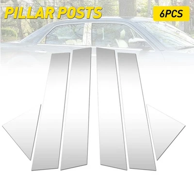 Cubierta de moldura de ventana con postes de pilar cromados para Chrysler 300/300C Dodge Magnum 2005-10 Foto 1 de 4