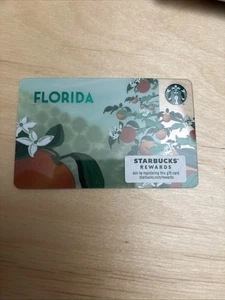 Starbucks Florida Oranges Plastic #6194 2018 NEW COLLECTIBLE GIFT CARD ($0) - Picture 1 of 3