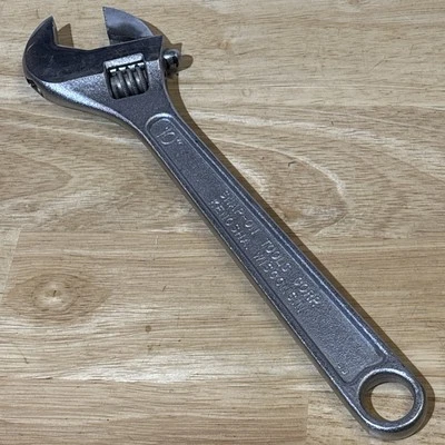 Llave ajustable Blue Point 10" de Snap-On Corp Kenosha Wisconsin de colección EE. UU. Foto 1 de 4