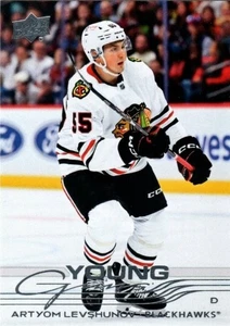 2025-26 UPPER DECK YOUNG GUNS #201 ARTYOM LEVSHUVOV CHICAGO BLACK HAWKS - Bild 1 von 2