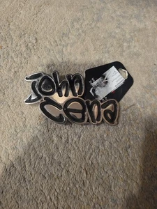 John Cena 2006 WWE World Heavyweight Wrestler Chrom Metall Gürtelschnalle NEU mit Etikett - Bild 1 von 2