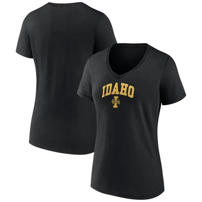 Women's Black Idaho Vandals Campus V-Neck T-Shirt - Image 1 of 3