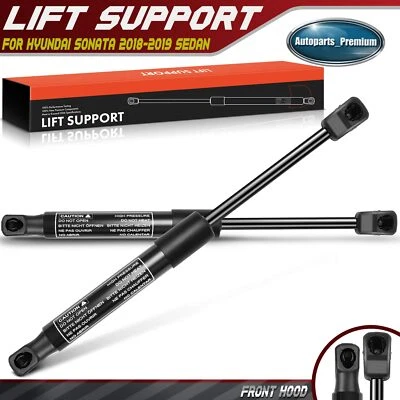 2x Front Hood Lift Supports Shocks Struts for Hyundai Sonata 2018 2019 Sedan 4dr - Image 1 of 4