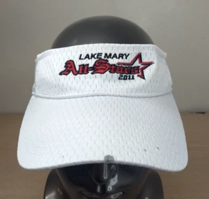 LAKE MARY ALL-STARS ADJUSTABLE STRAPBACK SUN VISOR/CAP, WHITE, GOLF/BASEBALL - Picture 1 of 13