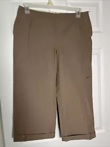 Women’s Mid Rise Casual Cargo Capris Size US 10. Lightweight. St John’s Bay - Picture 1 of 11