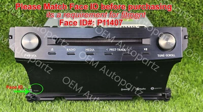 Lexus IS200T IS300 IS350 2017-2019 Gracenote HD radio XM radio unit 86140-53470 - Image 1 of 4