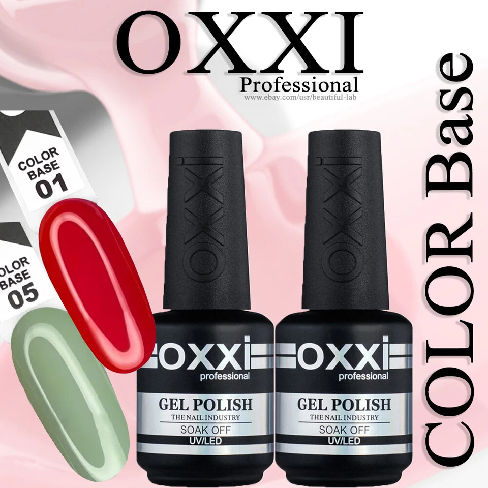 OXXI Professional COLOR BASE per smalto gel. Mimetico blu latte rosso verde - Immagine 1 di 1