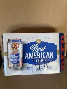 Hulk Hogan Signed AUTOGRAPH REAL AMERICAN BEER CASE - Picture 1 of 4