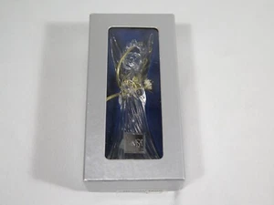 Mikasa Crystal Christmas Ornament Angel Playing Trumpet - Picture 1 of 2