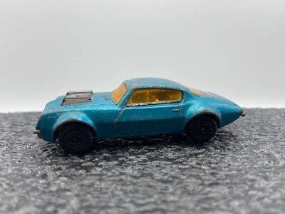 1975 Matchbox Superfast #4 Pontiac Firebird Blue 1/64 Scale FREE SHIPPING (S5) - Image 1 of 4