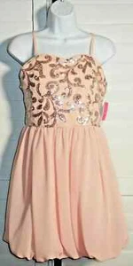 Amy Byer Kids Pink Rainbow Sequined Mesh Formal Dress Size 16 NWT - Picture 1 of 3