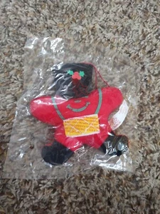 Vg CARL’S Jr Happy Starnament Christmas Tree Plush Ornaments caroling 1992 NEW - Picture 1 of 7