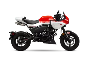 YOSHIMURA CFMOTO PAPIO 2024 RS-9 STAINLESS SLIP-ON EXHAUST WITH ALUMINUM MUFFLER - Picture 1 of 2