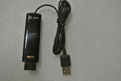 Poly / Plantronics DA70 USB processador de áudio cabo adaptador USB para QD 201851-02 - Imagem 1 de 4