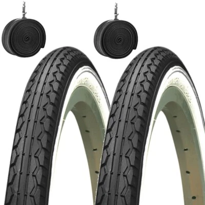 2 COPERTONI KENDA 24 X 1.75 (47-507) + CAMERE PNEUMATICO BIANCO NERO GRAZIELLA  - Imagen 1 de 4