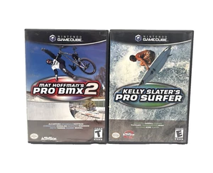 GameCube Game lot of 2 - BMX Mat Hoffman Pro BMX 2 & Kelly Slater's Pro Surfer - Picture 1 of 5